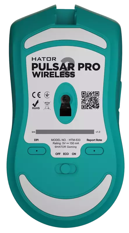 Ігрова миша HATOR Pulsar 2 PRO Wireless (HTM-533) Mint - фото - №5