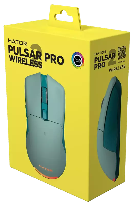 Ігрова миша HATOR Pulsar 2 PRO Wireless (HTM-533) Mint - фото - №6