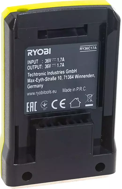 Зарядний пристрій Ryobi RY36C17A, 36V MAX POWER, 1.7А фото