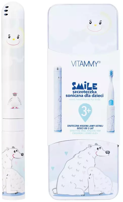 Електрична зубна щітка Vitammy SMILE White Bear (від 3 років) фото