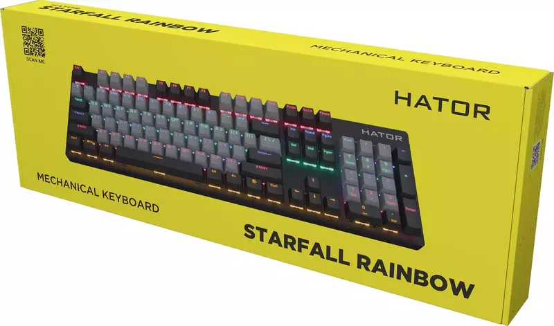 Ігрова клавіатура HATOR Starfall Rainbow Rainbow Origin Red (HTK-608-BGB) фото