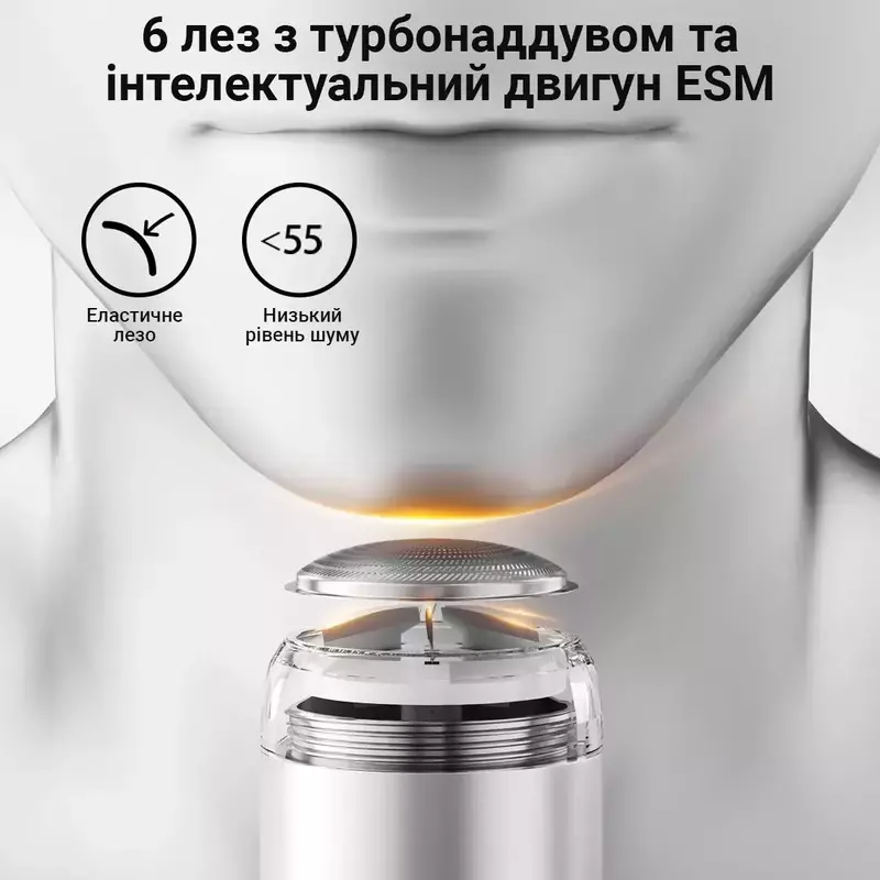 Електробритва Xiaomi Enchen Rotary Shaver X5 Silver фото