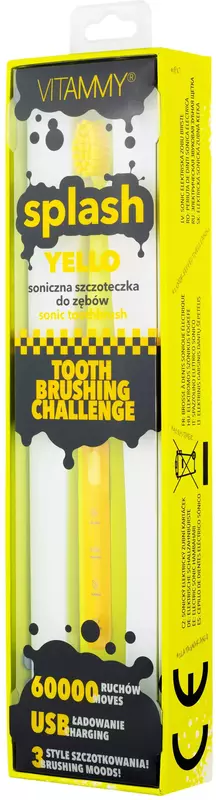Электрическая зубная щетка Vitammy Splash Yello (от 8 лет) - фото - №1