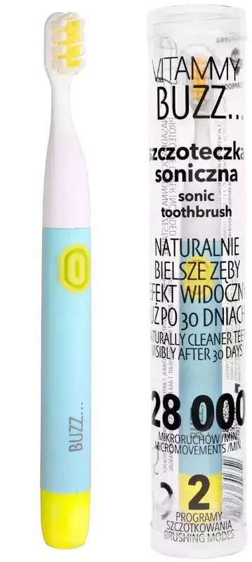 Електрична зубна щітка Vitammy Buzz Mint-Yellow фото