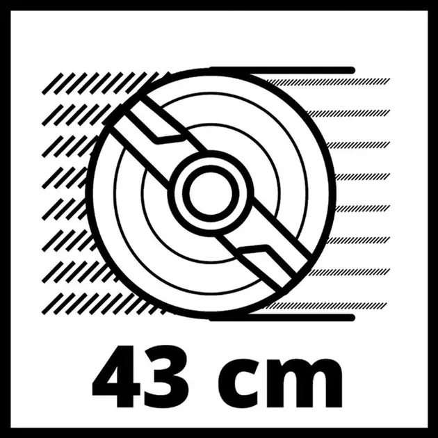Газонокосарка акумуляторна Einhell GE-CM 36/43 Li M - Solo PXC 18V 43см без АКБ та ЗП фото