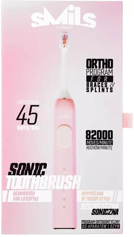 Электрическая зубная щетка Vitammy SMILS Powder Pink - фото - №7