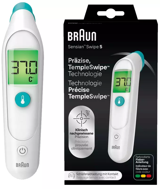 Электронный термометр Braun TempleSwipe (BST200) фото