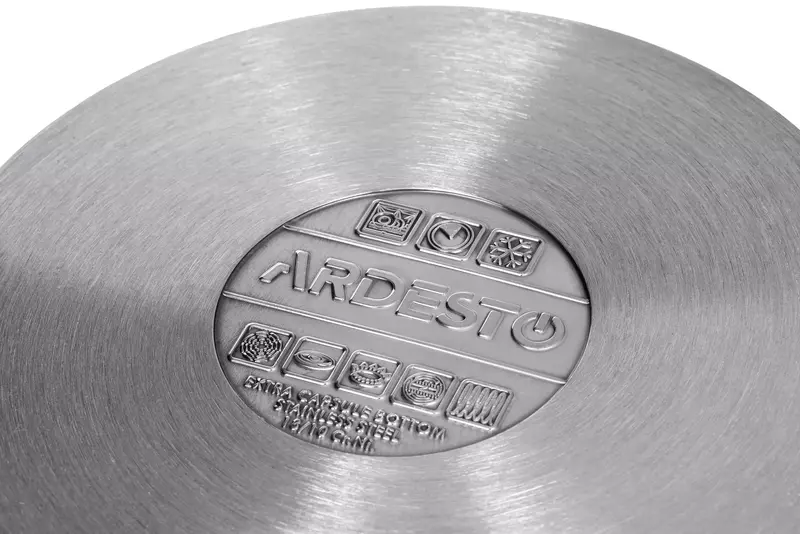 Каструля Ardesto BLACK MARS AR0718S, скляна кришка, 1.8 л, нержавіюча сталь - фото - №5