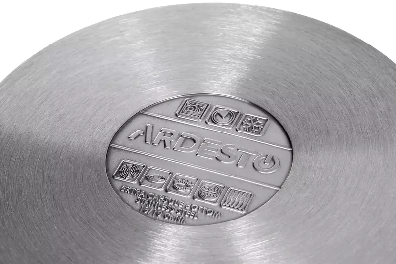 Каструля Ardesto BLACK MARS AR0723S, скляна кришка, 2.3 л, нержавіюча сталь - фото - №5