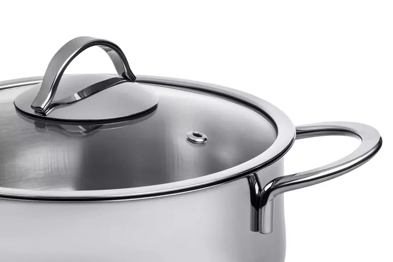 Каструля Ardesto BLACK MARS AR0743S, скляна кришка, 4.3 л, нержавіюча сталь - фото - №4