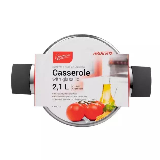 Каструля Ardesto Gemini Trento AR3621G, 2.1 л - фото - №3
