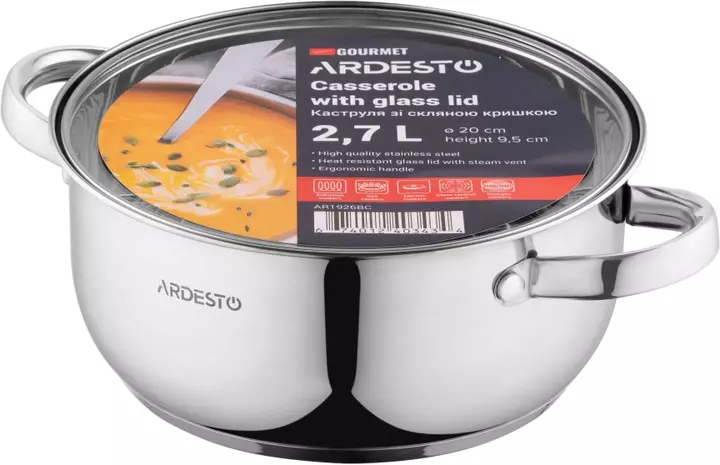 Каструля Ardesto Gemini Gourmet Aosta AR1926BC, 2.7 л - фото - №3