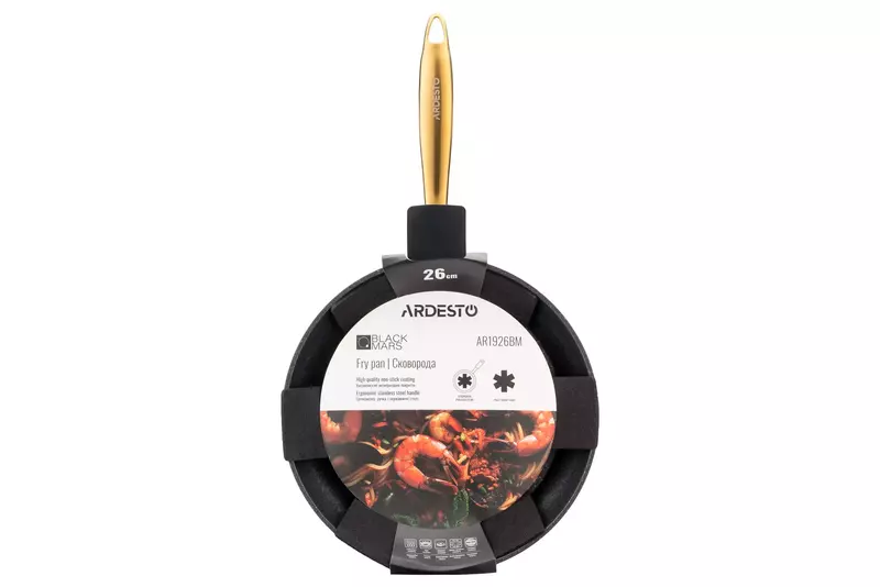 Сковорода Ardesto Black Mars Sparkle 26 см AR1926BM - фото - №8