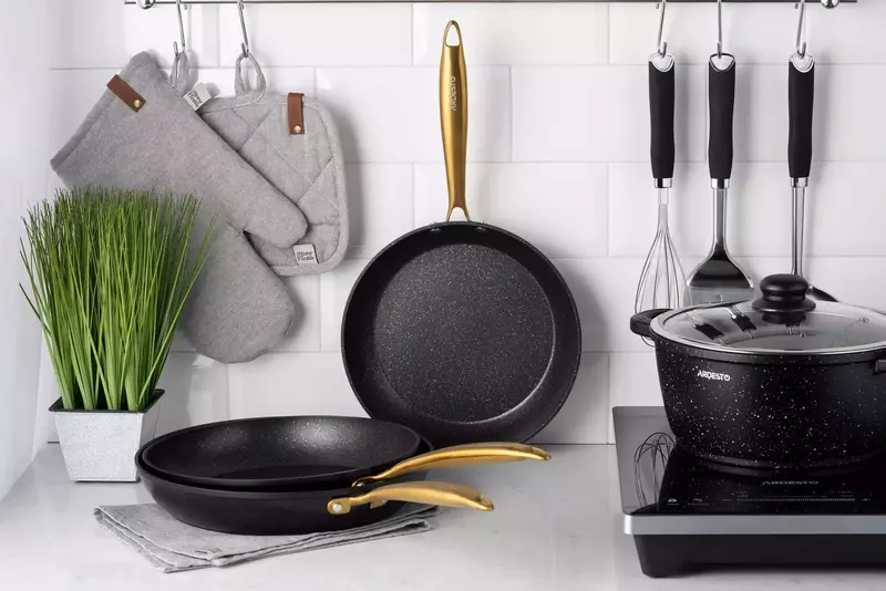 Сковорода Ardesto Black Mars Sparkle 26 см AR1926BM - фото - №10