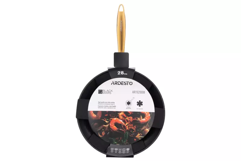 Сковорода Ardesto Black Mars Sparkle 28 см AR1928BM - фото - №8