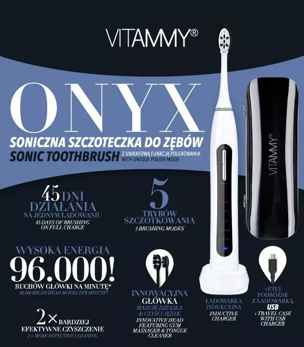 Электрическая зубная щетка Vitammy Onyx - фото - №7
