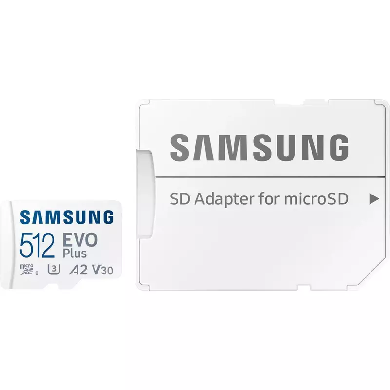 Карта памяти MicroSDXC Samsung 512GB C10 UHS-I R130MB/s Evo Plus + SD фото