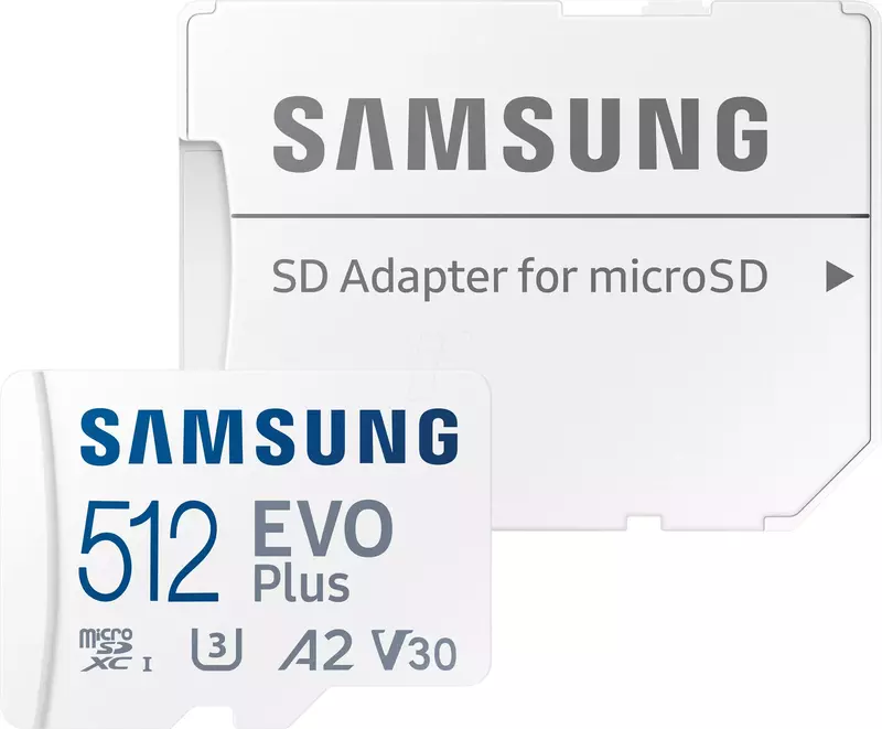 Карта пам'ятi MicroSDXC Samsung 512GB C10 UHS-I R130MB/s Evo Plus + SD фото
