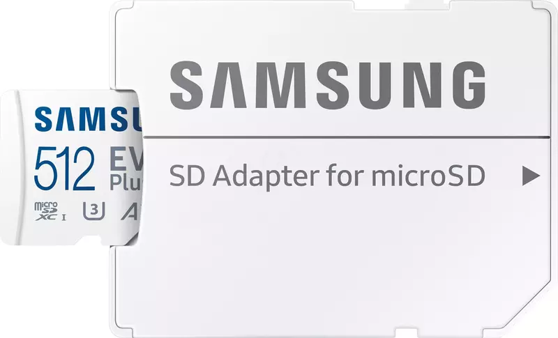 Карта памяти MicroSDXC Samsung 512GB C10 UHS-I R130MB/s Evo Plus + SD фото
