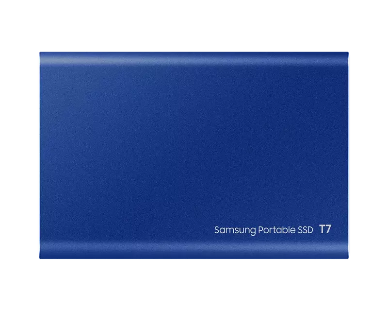 Зовнiшнiй SSD Samsung T7 500Gb USB 3.2 Type-C синій фото