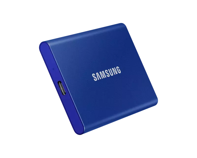 Зовнiшнiй SSD Samsung T7 500Gb USB 3.2 Type-C синій фото