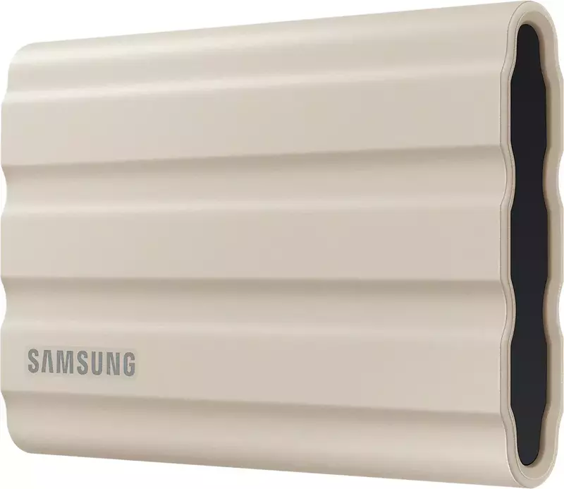 Внешний SSD Samsung T7 Shield 1Tb USB 3.2 Type-C бежевый фото