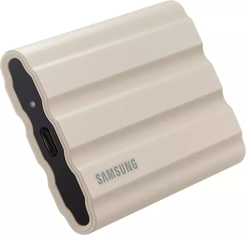 Зовнiшнiй SSD Samsung T7 Shield 1Tb USB 3.2 Type-C бежевий фото