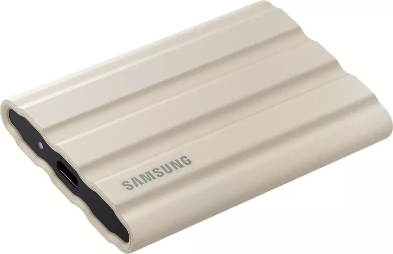 Зовнiшнiй SSD Samsung T7 Shield 1Tb USB 3.2 Type-C бежевий фото