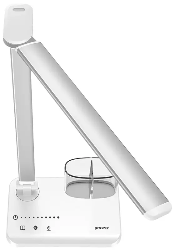 Настільна лампа з акумулятором Proove Lumos Pro silver/white фото
