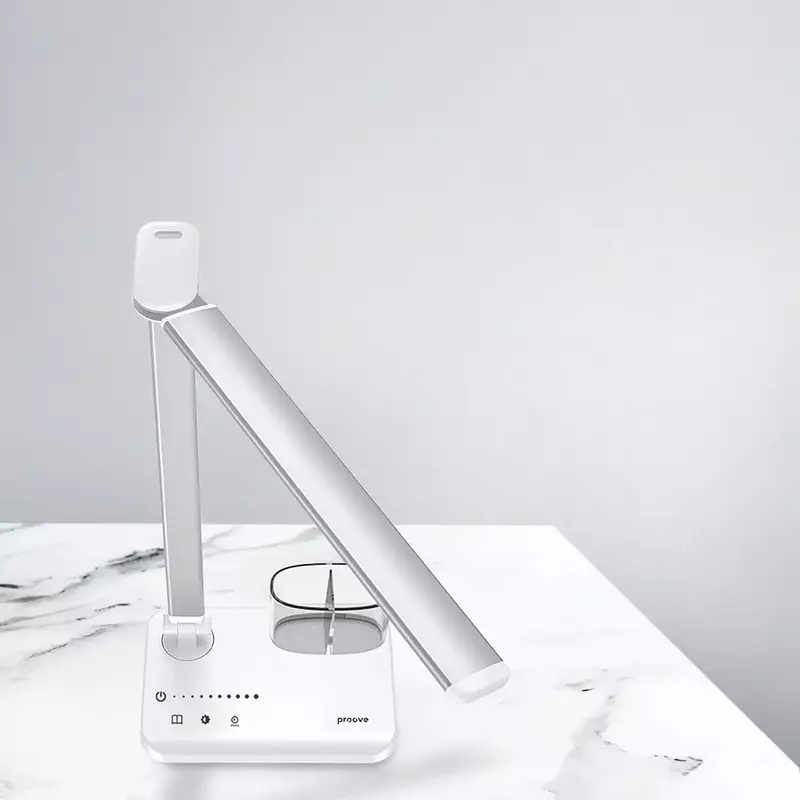 Настільна лампа з акумулятором Proove Lumos Pro silver/white фото