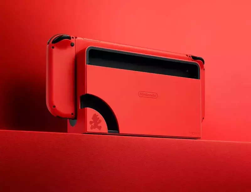 Nintendo Switch (OLED Model) OLED Red Mario Special Edition - фото - №4