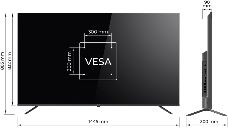 Телевізор Kivi 65" 4K UHD Smart TV (65U730QB) фото