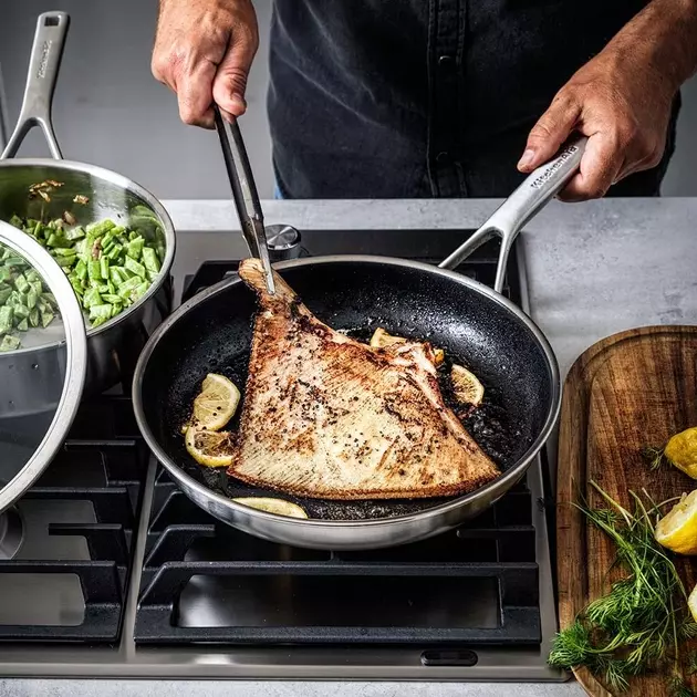 Сковорода KitchenAid MSS, 24 см з керамічним покриттям (CC004949-001) - фото - №3