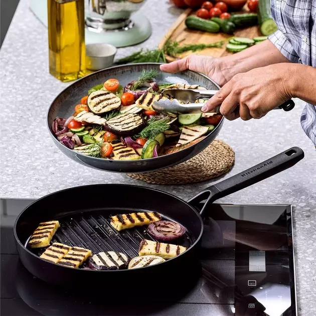 Сковорода-гриль KitchenAid CFA, 28 см з керамічним покриттям (CC005681-001) - фото - №12