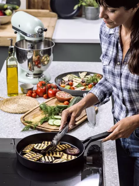 Сковорода-гриль KitchenAid CFA, 28 см з керамічним покриттям (CC005681-001) - фото - №9