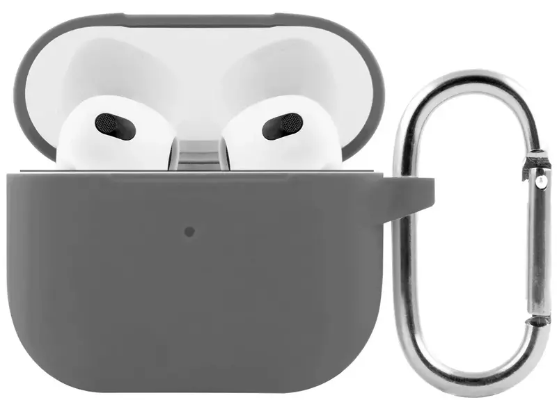 Чехол Silicone Case New for AirPods 3 (dark gray) фото