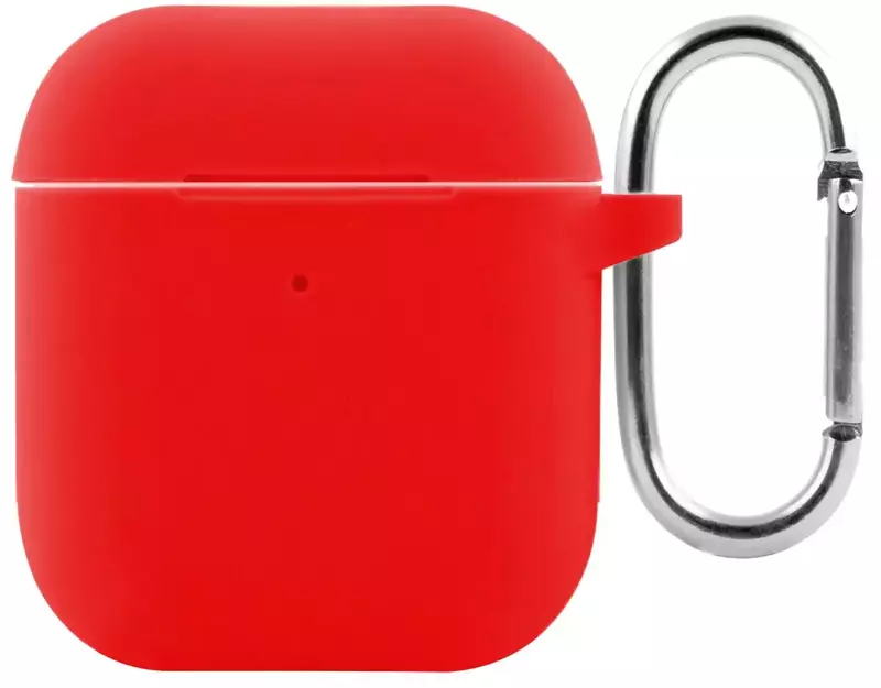 Чехол Silicone Case New for AirPods 1/2 (red) фото