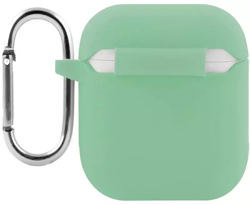 Чехол Silicone Case New for AirPods 1/2 (turquoise) фото