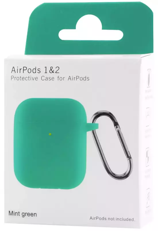 Чехол Silicone Case New for AirPods 1/2 (turquoise) фото