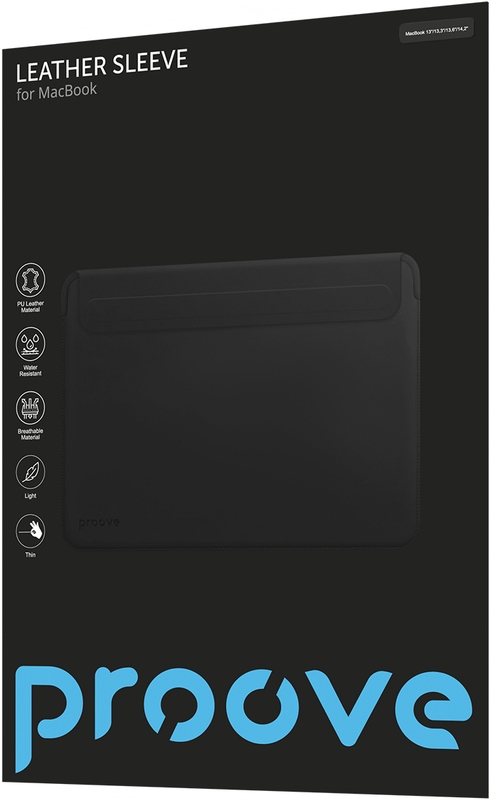 Чохол Proove Leather Sleeve для MacBook 13"/13,3"/13,6"/14,2" (black) - фото - №5