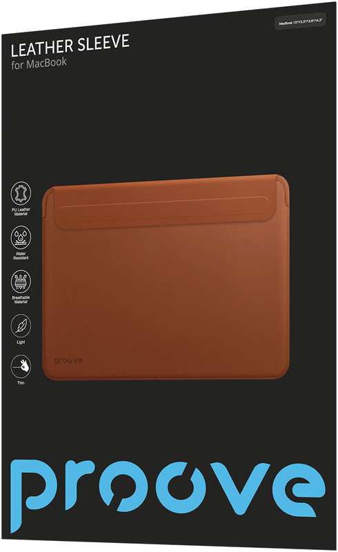 Чохол Proove Leather Sleeve для MacBook 13"/13,3"/13,6"/14,2" (brown) фото