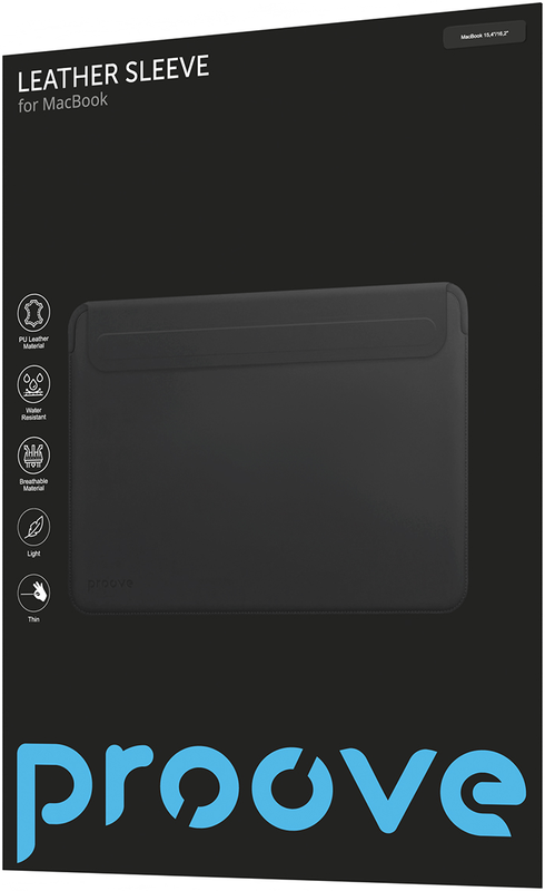 Чохол Proove Leather Sleeve для MacBook 15,4"/16,2" (gray) фото