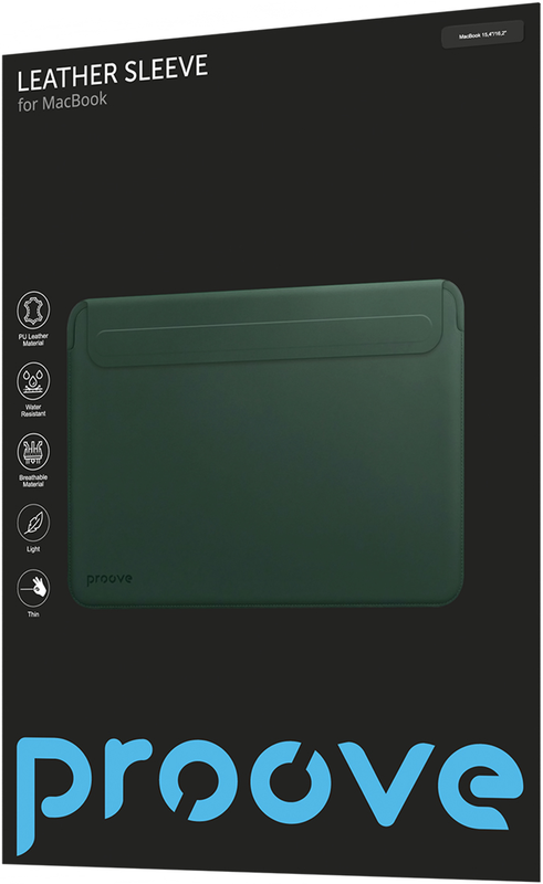 Чохол Proove Leather Sleeve для MacBook 15,4"/16,2" (green) - фото - №5