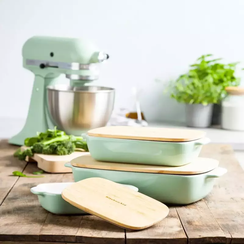 Форма для випічки з кришкою KitchenAid керамогранітна, 6,5 х15, 5х26 см, 0,9 л (CC007424-001) - фото - №6