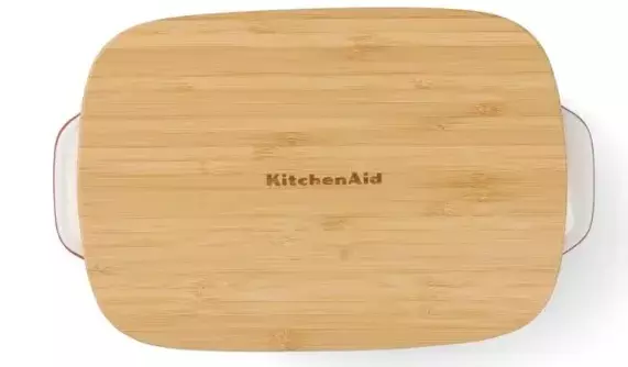 Форма для выпечки с крышкой KitchenAid керамогранитная, 8,8х24,8х40,4 см, 3,8 л (CC006108-001) фото