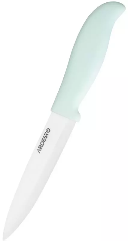 Нож керамический слайсерный Ardesto Fresh 12.5 см, голубой тифани, керамика/пластик (AR2124CT) фото