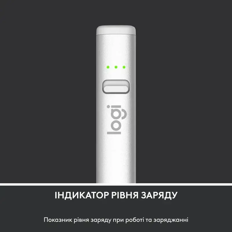 Стилус Logitech Crayon Digital Pen для Apple iPad USB-C (Silver) 914-000074 фото