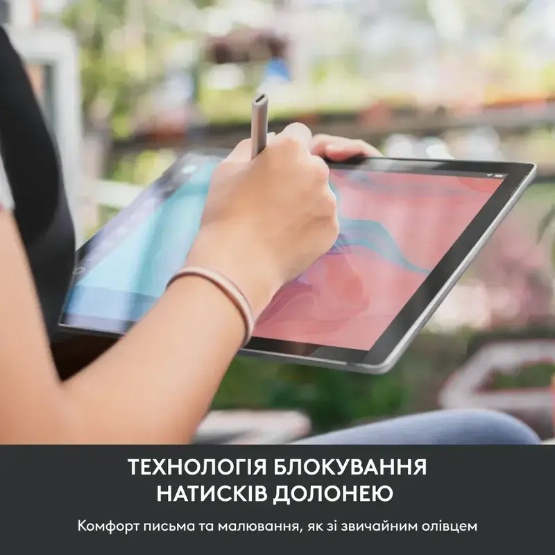 Стилус Logitech Crayon Digital Pen для Apple iPad USB-C (Silver) 914-000074 фото