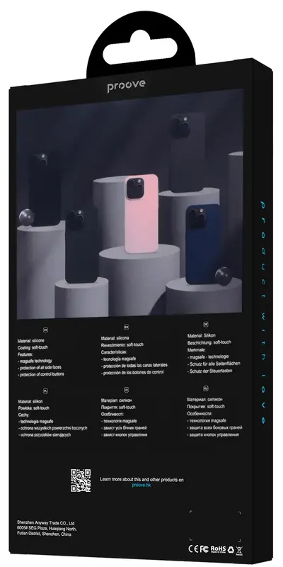 Чохол для iPhone 15 Pro Max Proove Silicone Case with Magnetic Ring (cypress) - фото - №4