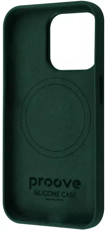 Чохол для iPhone 15 Pro Max Proove Silicone Case with Magnetic Ring (cypress) - фото - №1